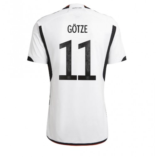 Germany Mario Gotze #11 Replica Home Shirt World Cup 2022 Short Sleeve